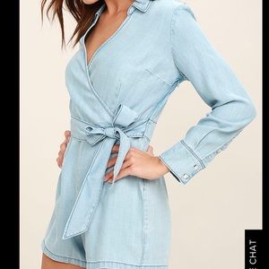 BB DAKOTA | chambray romper